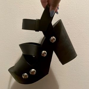 Alexander Wang “Tess” studded clog sandals | EU39/US8